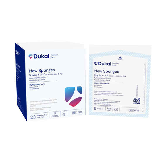 Dukal New Sponge 4 inch x 4 inch 4-Ply Sterile medical supply