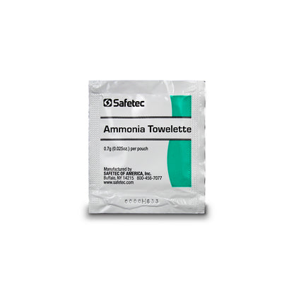 Safetec of America Ammonia Inhalant Towelettes Case medical supply