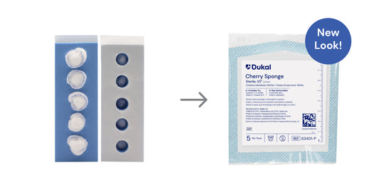 Dukal Sterile Cherry Sponges X-Ray Detectable Filament C-5 Holder 1/2 inch medical supply