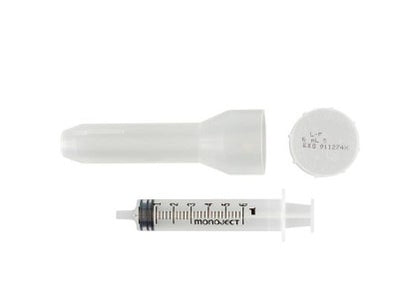 Cardinal Health Syringe Only 6mL Luer Lock Tip 0.2cc Graduations Case medical supply