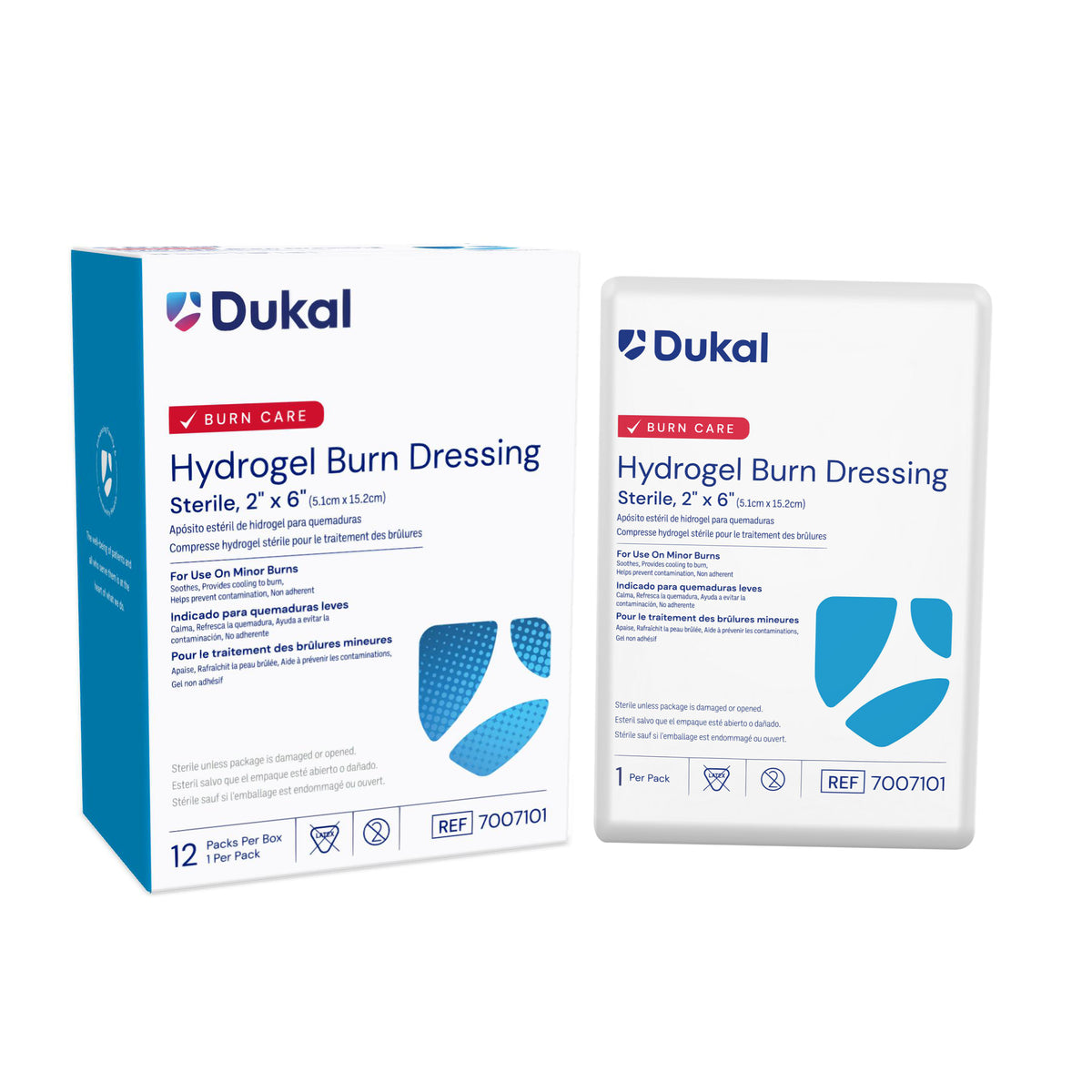 Dukal Hydrogel Burn Dressing 2 x 6 inch Sterile medical supply