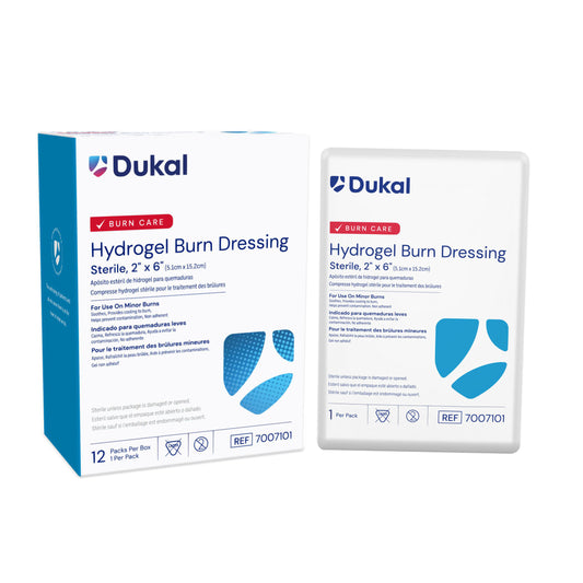 Dukal Hydrogel Burn Dressing 2 x 6 inch Sterile medical supply