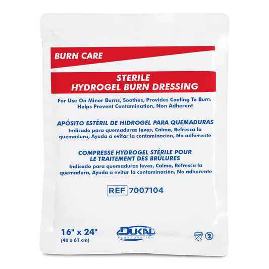 Dukal Hydrogel Burn Dressing 16 x 24 inch medical supply