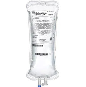 Grifols 0.9% Sodium Chloride 1000 mL Fleboflex Case of 10 medical supply