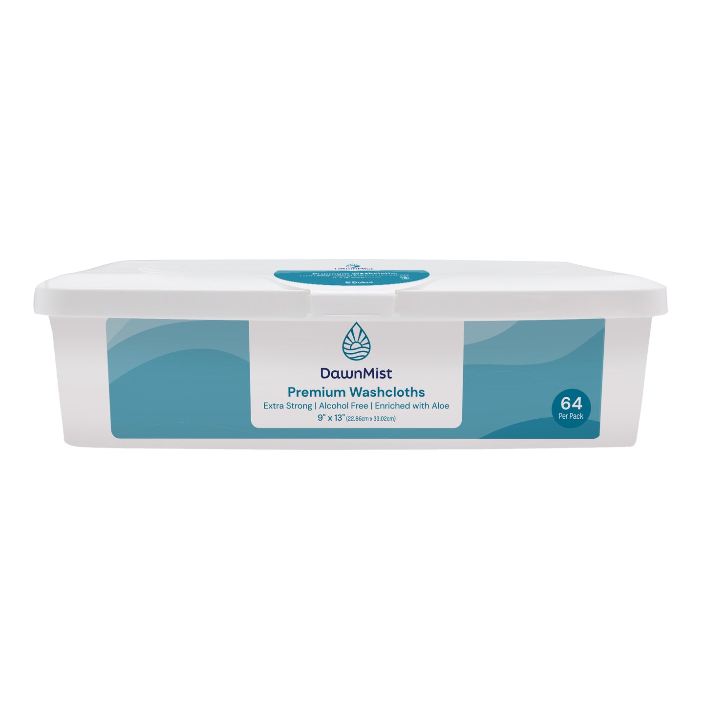 Dawn Mist Adult Premium Wet Wipes 9x13 Inch Hard Tub Case medical supply