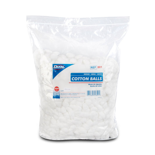 Dukal Cotton Balls Medium Case of 4000 medical supply