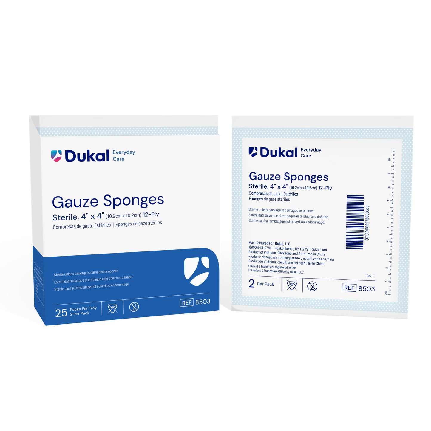 Dukal Everyday Care Sterile Gauze Sponges 12-Ply 4x4 medical supply