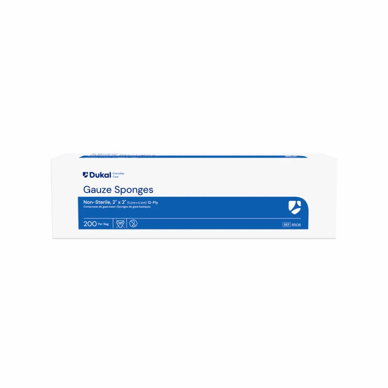 Dukal Everyday Care Non-Sterile Gauze Sponges 12-Ply 2x2 medical supply