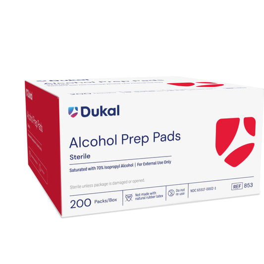 Dukal Sterile Alcohol Prep Pad 2-Ply Medium medical supply
