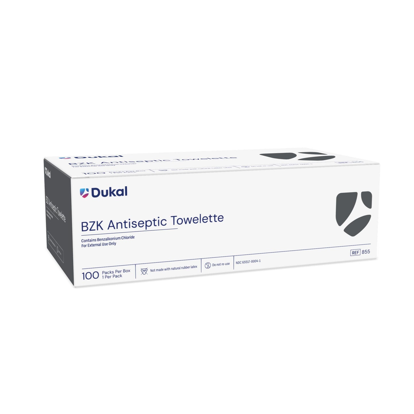 Dukal BZK Antiseptic Towelette 5 x 8 inch medical supply