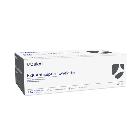 Dukal BZK Antiseptic Towelette 5 x 8 inch medical supply