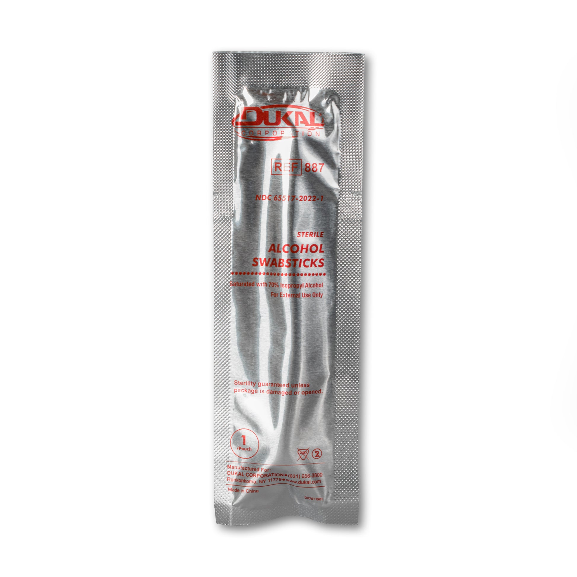 Dukal Alcohol Swabstick 1's Case of 1000 medical supply