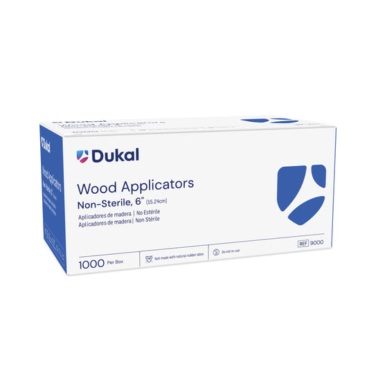 Dukal Wood Tipped Applicators 6" Case of 30000 medical supply