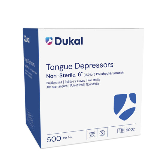 Dukal Non-Sterile Tongue Depressors 6" Case medical supply