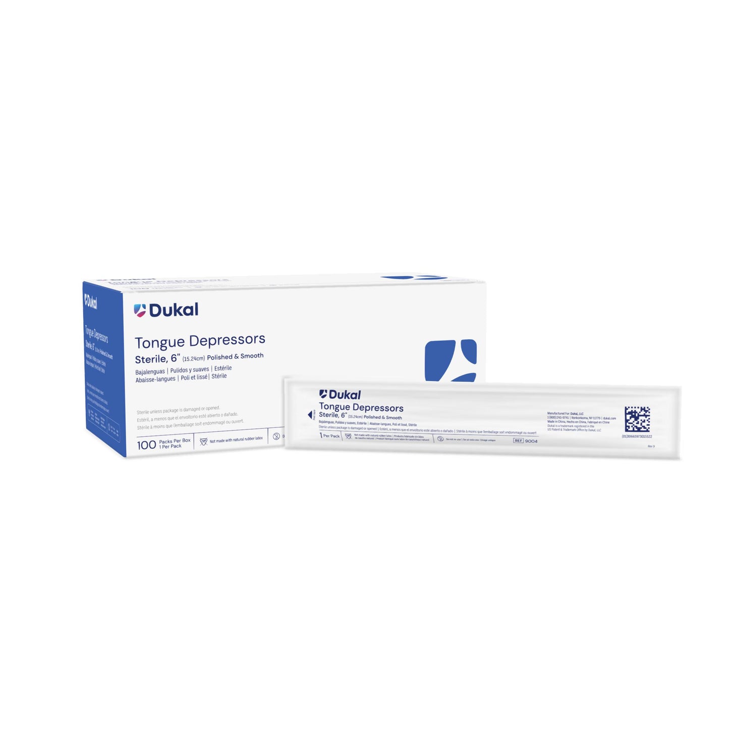 Dukal Sterile Tongue Depressors 6 inch medical supply