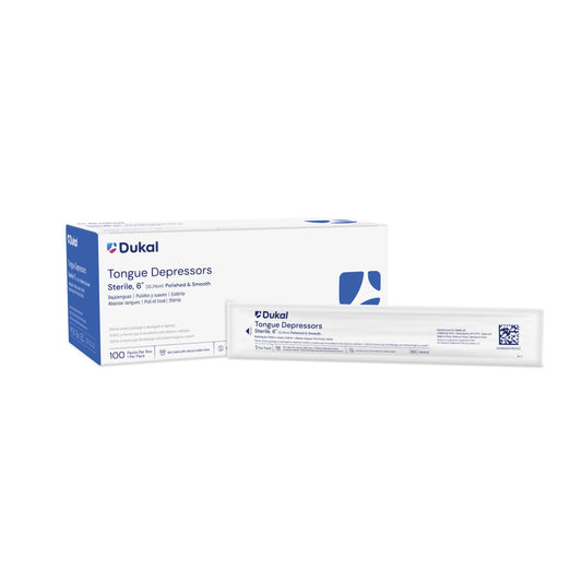 Dukal Sterile Tongue Depressors 6 inch medical supply