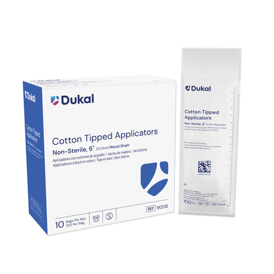 Dukal Non-Sterile Cotton Tipped Applicators 6 inch medical supply