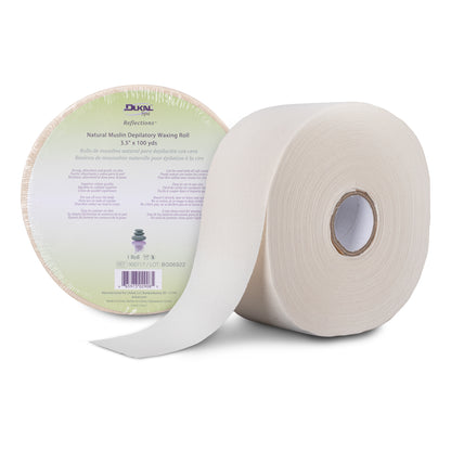 Dukal Natural Muslin Depilatory Waxing Roll 3.5in x 100yds medical supply