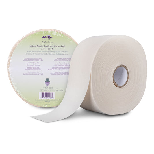 Dukal Natural Muslin Depilatory Waxing Roll 3.5in x 100yds medical supply