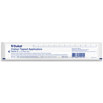 Dukal Sterile Cotton Tipped Plastic Applicators 6 inch 2 Pack medical supply