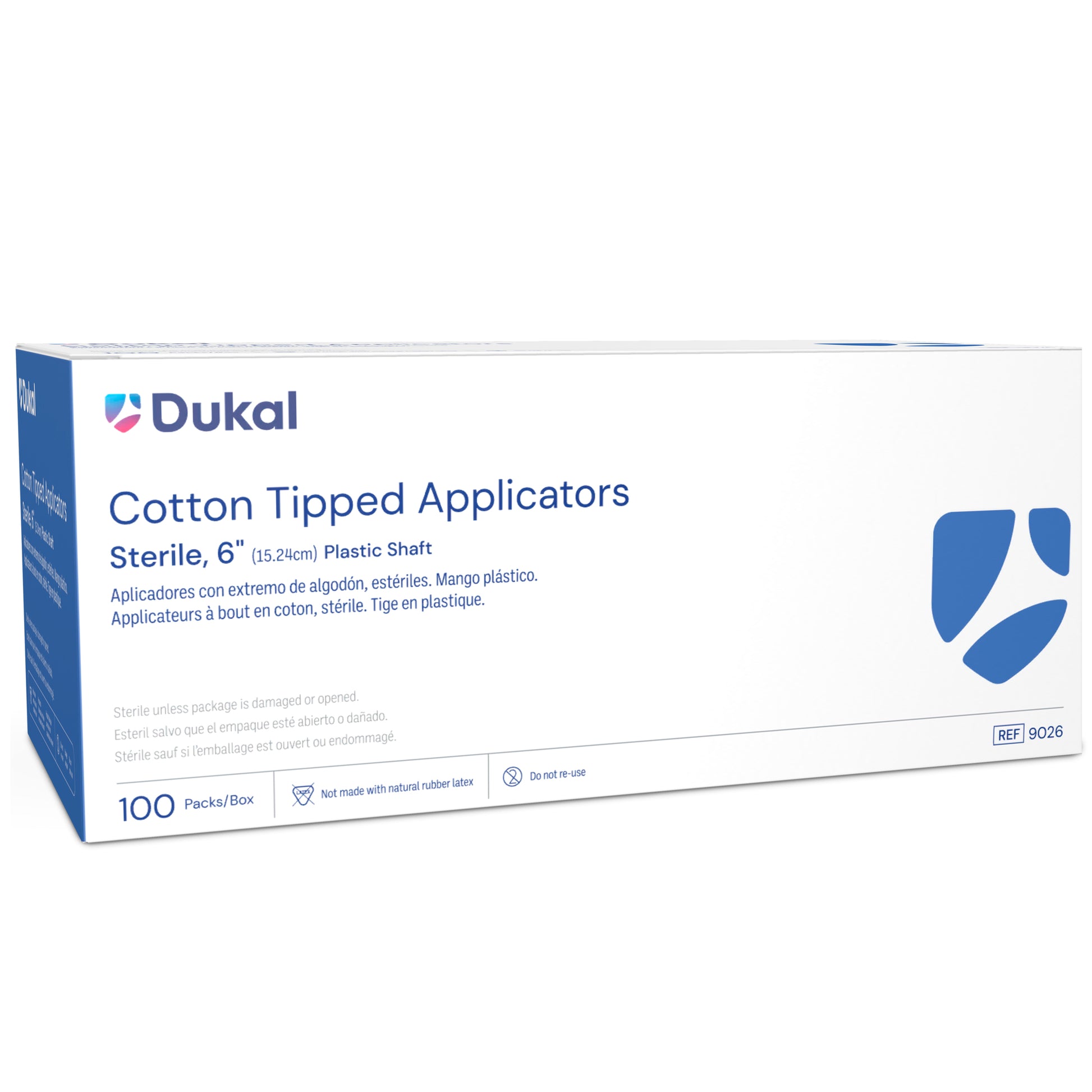 Dukal Sterile Cotton Tipped Plastic Applicators 6 inch 2 Pack medical supply