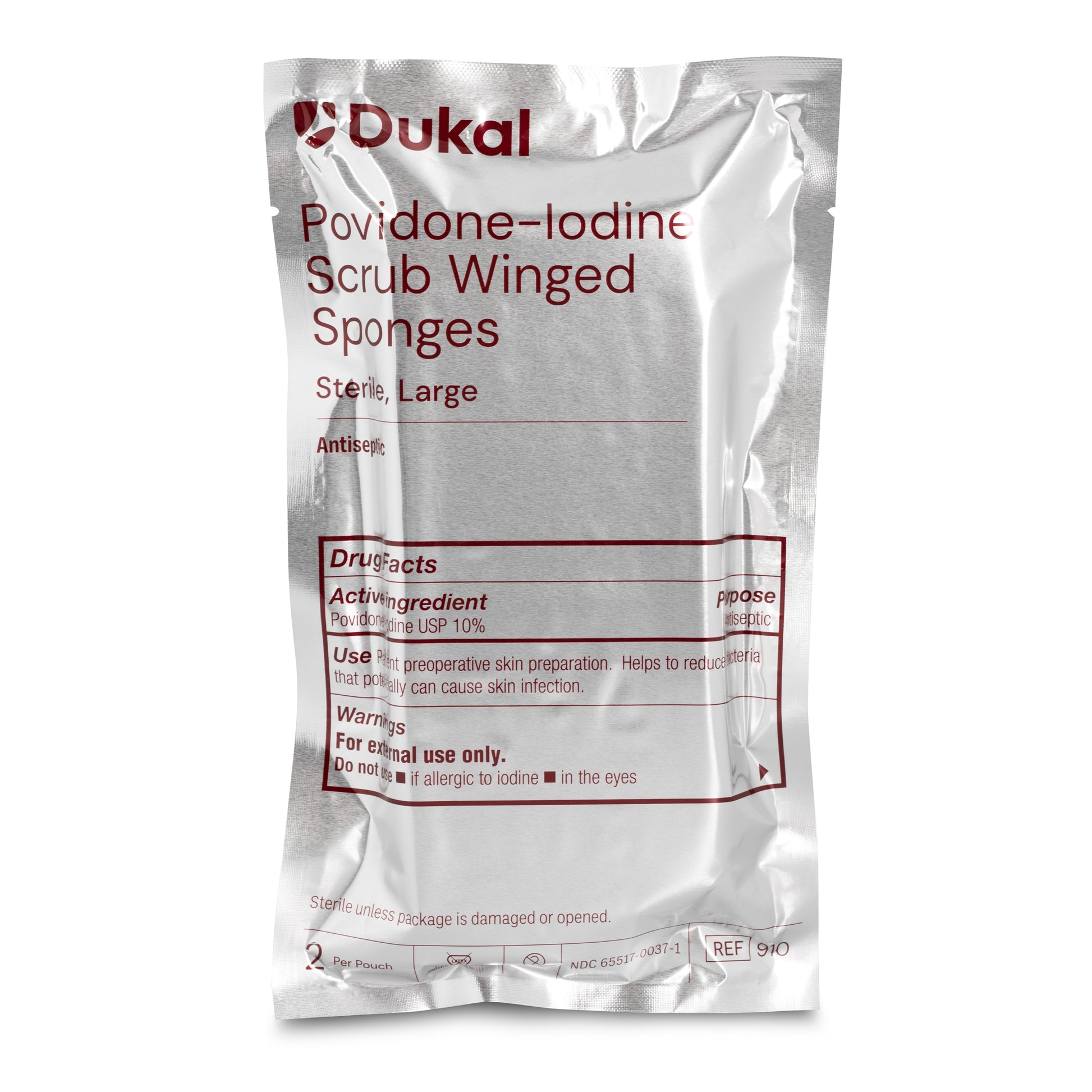 Dukal Povidone-Iodine Scrub Winged Sponges Large Case medical supply