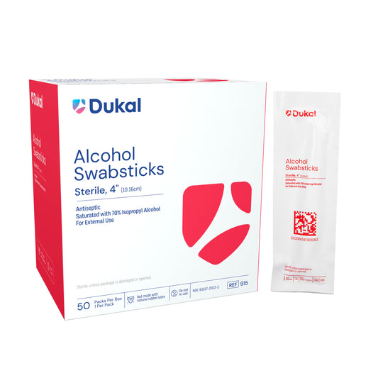 Dukal Alcohol Swabstick 1's Sterile Case of 500 medical supply