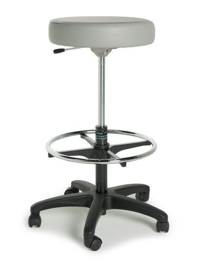 Lumex 9501 Physician Stool Footring Single Lever Black Base Wedgewood medical supply
