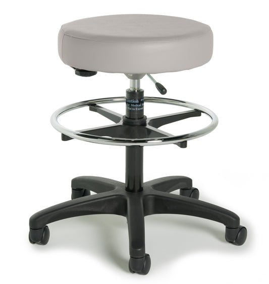 Lumex 9501 Physician Stool Footring Single Lever Black Base Wedgewood medical supply