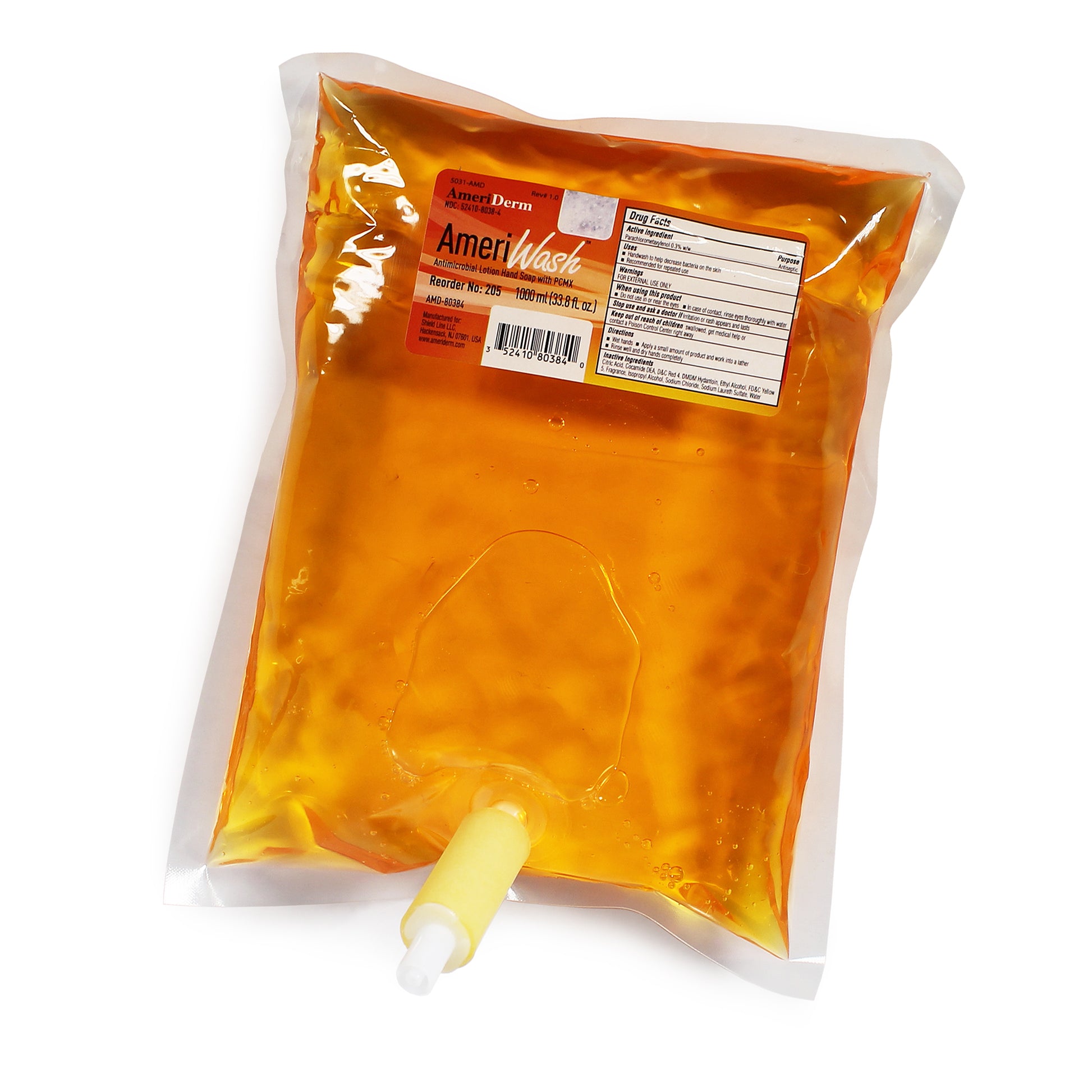 AmeriDerm AmeriWash Hand Soap 1000mL 10 Case medical supply