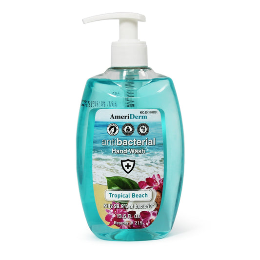 AmeriDerm Tropical Beach Body Wash 13.5oz 24/cs medical supply