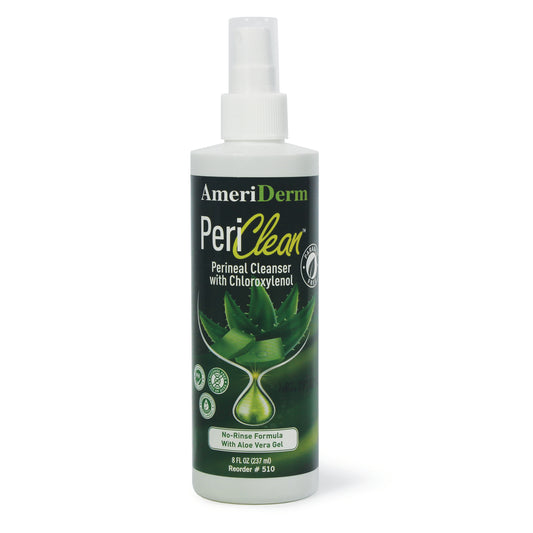 AmeriDerm PeriClean Unscented Perineal Cleanser 8 oz Case of 48 medical supply