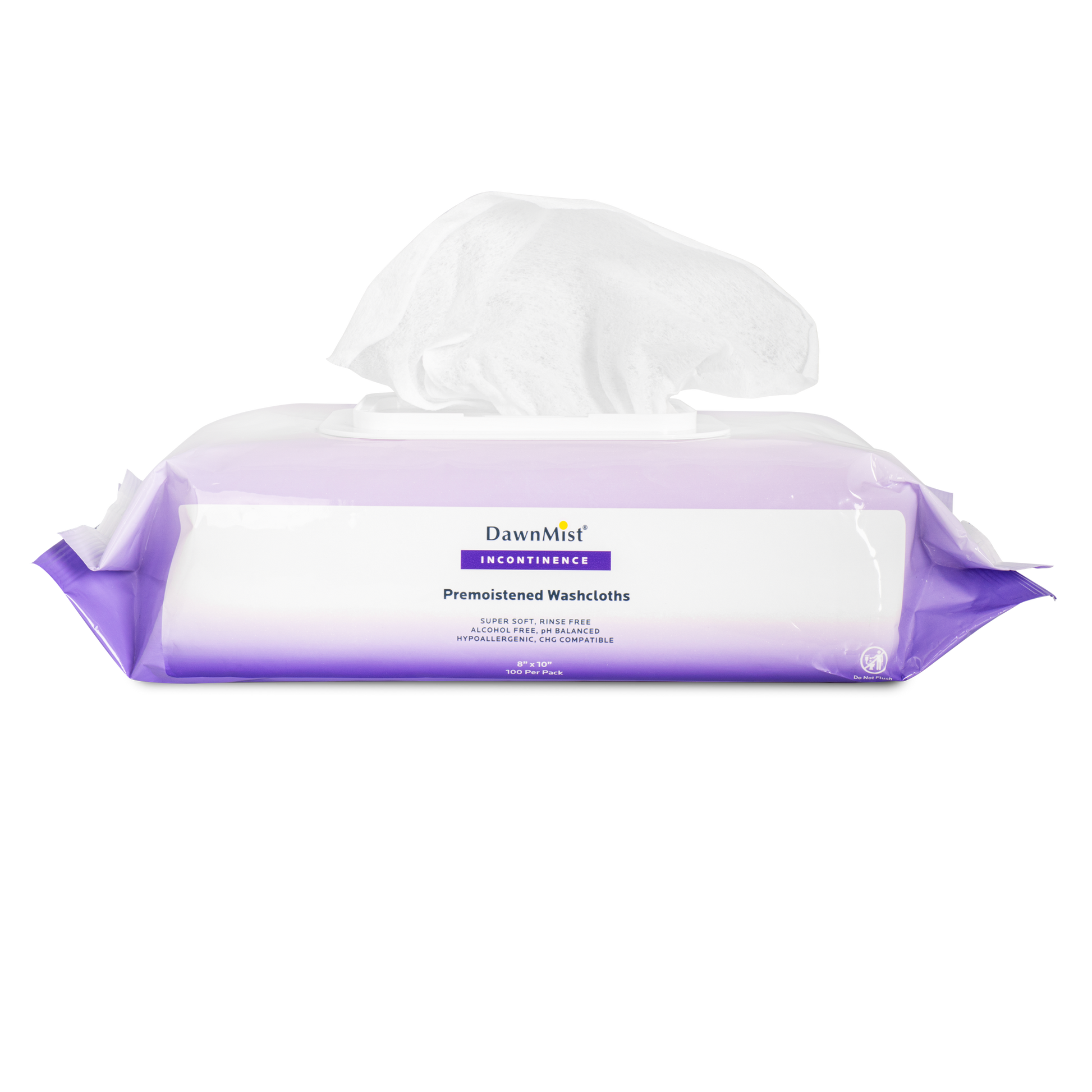 Dawn Mist Pre-Moistened Scented Washcloths 8 x 10 medical supply