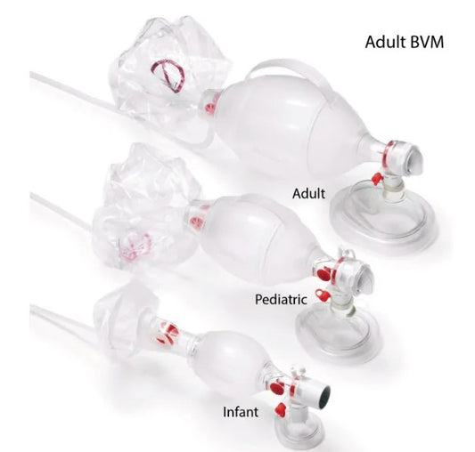 Kemp USA Adult BVM Bag Valve Mask Resuscitator medical supply