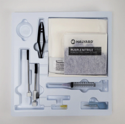 Trocar Supplies 3.5mm Stainless Steel Trocar 2cm Tray Kit Antiseptic Medium Gloves medical supply