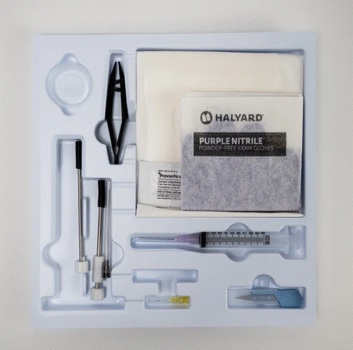 Trocar Supplies 3.5mm Stainless Steel Trocar 2cm Tray Kit Antiseptic Medium Gloves medical supply
