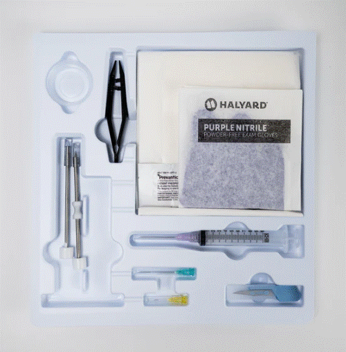 Trocar Supplies 3.5mm Stainless Steel Diamond Tip Trocar Tray Kit Antiseptic Medium Glove medical supply