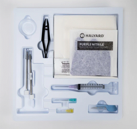 Trocar Supplies 4.5mm Stainless Steel Diamond Tip Trocar Tray Kit Medium Gloves medical supply