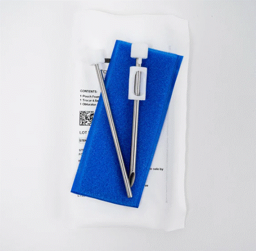 Trocar Supplies 4.5mm Stainless Steel Disposable Trocar Kit Bevel Tip Long Shaft Case medical supply