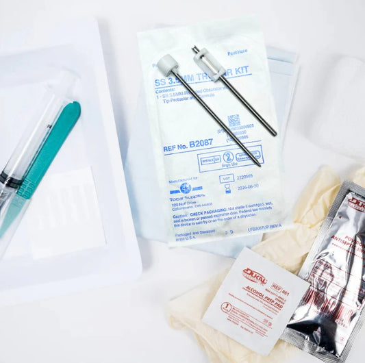 Trocar Supplies 3.5mm Disposable Blunt Tip Trocar Combo Kit Case of 20 medical supply