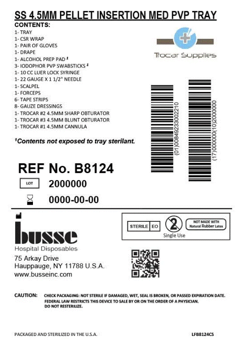 Trocar Supplies 4.5mm Stainless Steel Sharp Wrapped Kit Medium Glove medical supply