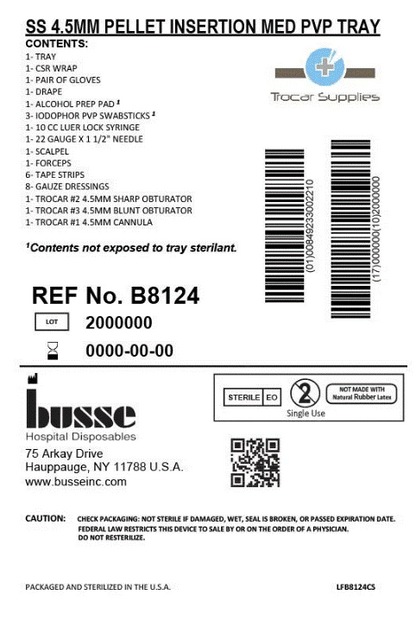 Trocar Supplies 4.5mm Stainless Steel Sharp Wrapped Kit Medium Glove medical supply