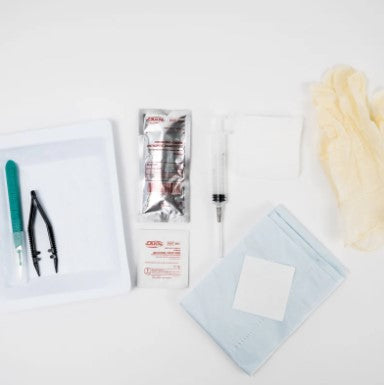 Trocar Supplies Complete Hormone Pellet Insertion Kit without Trocar Medium Gloves medical supply