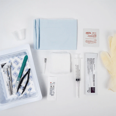 Trocar Supplies 3.5mm Premium Stainless Steel Trocar Pellet Insertion Kit Large Glove medical supply