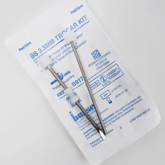 Trocar Supplies 3.5mm Stainless Steel Disposable Trocar Short Shaft medical supply