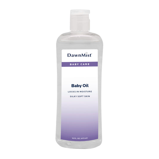 Dawn Mist Baby Oil 16 oz Case medical supply