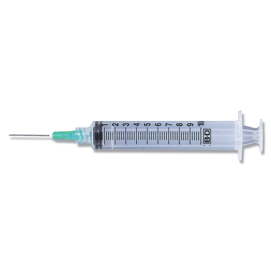 BD Blunt Fill Needle and Syringe 10mL 18G x 1 1/2 inch Luer-Lok Box of 100 medical supply