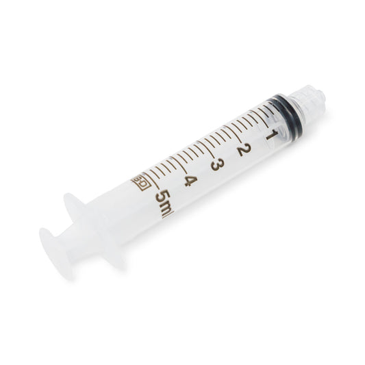BD Syringe Only 5mL Luer-Lok Tip Sterile Individually Wrapped Box medical supply