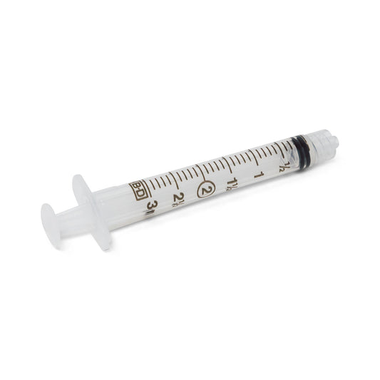 BD Syringe Only 3mL Luer-Lok Tip Sterile Individually Wrapped Case medical supply