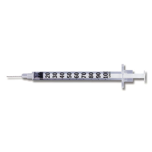 Embecta Insulin Syringe 1mL 28G x 1/2" U-100 Micro-Fine IV Orange Box medical supply